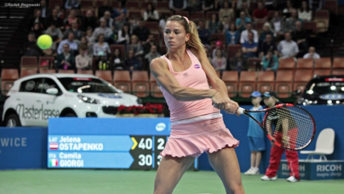 WTA Katowice - Splende Camila Giorgi, è finale con la Cibulkova