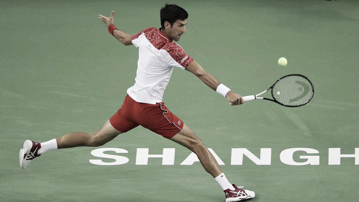 Em partida segura, Djokovic bate Chardy e estreia com o pé direito em Shanghai Em partida segura, Djokovic bate Chardy e estreia com o pé direito em Shanghai