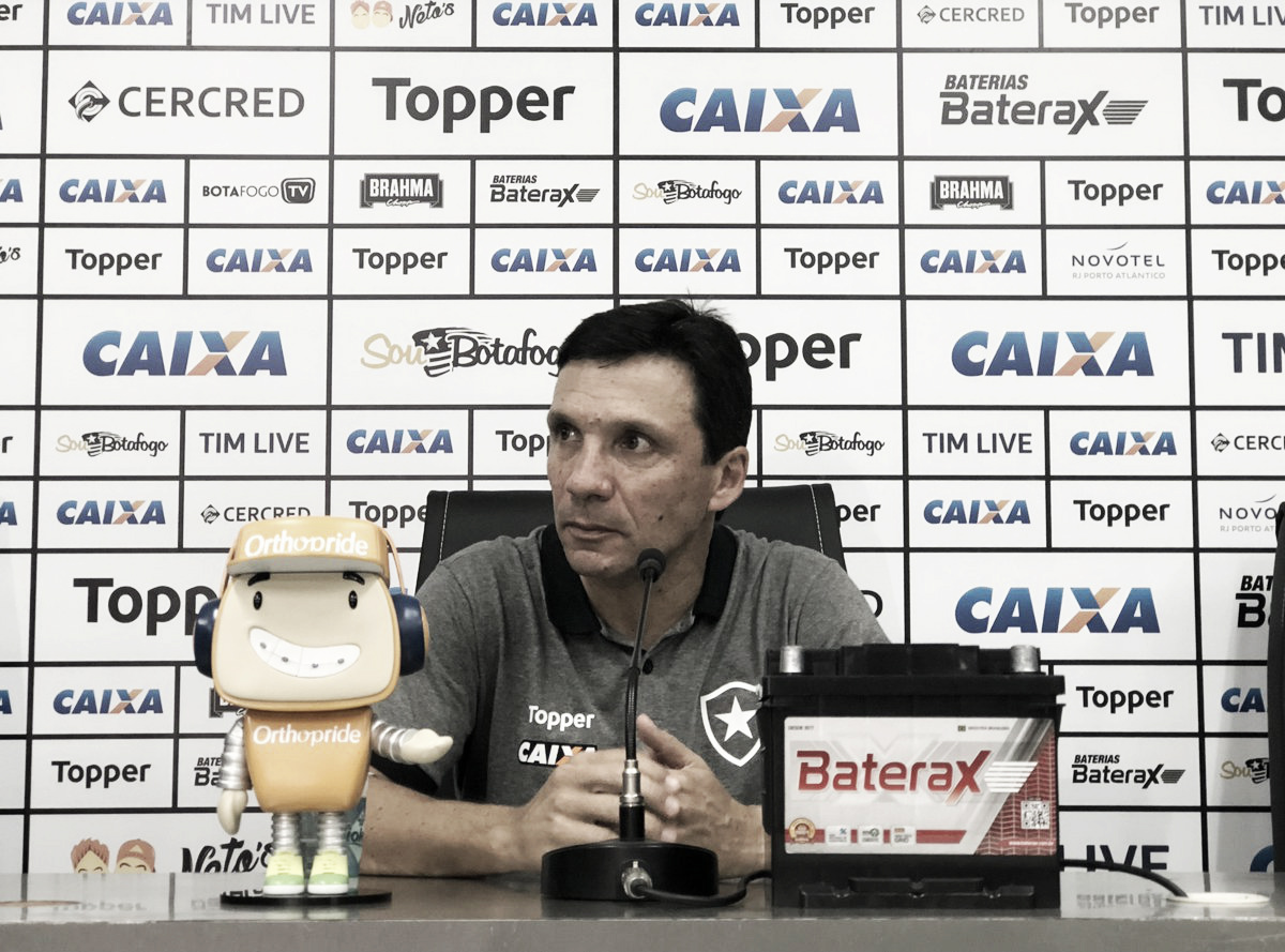 Zé Ricardo comemora bom momento do Botafogo e traça novas metas no Brasileirão Zé Ricardo comemora bom momento do Botafogo e traça novas metas no Brasileirão