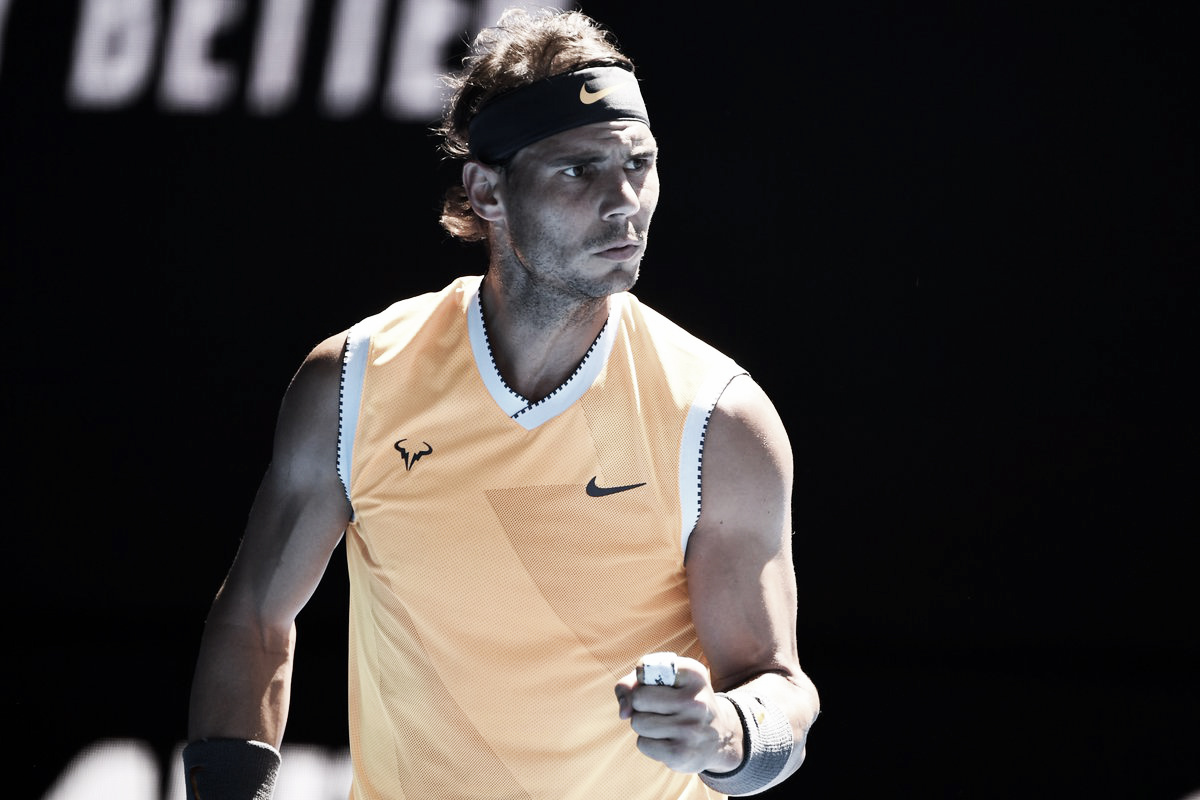Sem tomar conhecimento, Nadal passa por Berdych e avança às quartas do Australian Open Sem tomar conhecimento, Nadal passa por Berdych e avança às quartas do Australian Open
