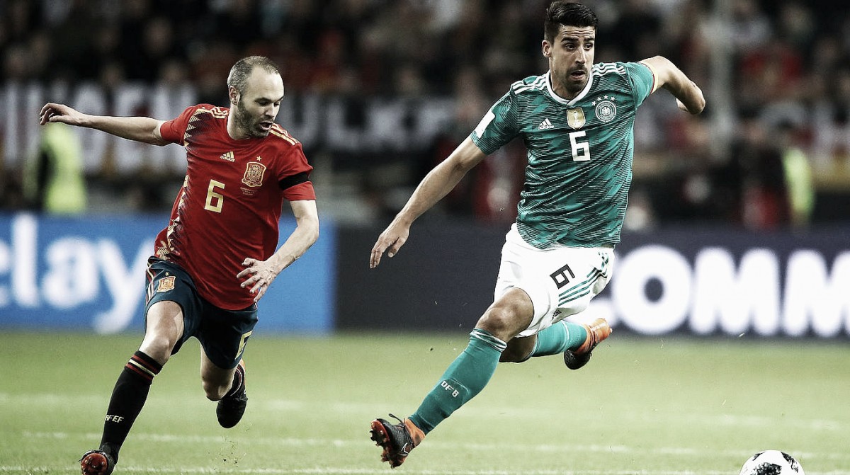 Alemanha e Espanha ficam no empate em jogo de alto nível técnico