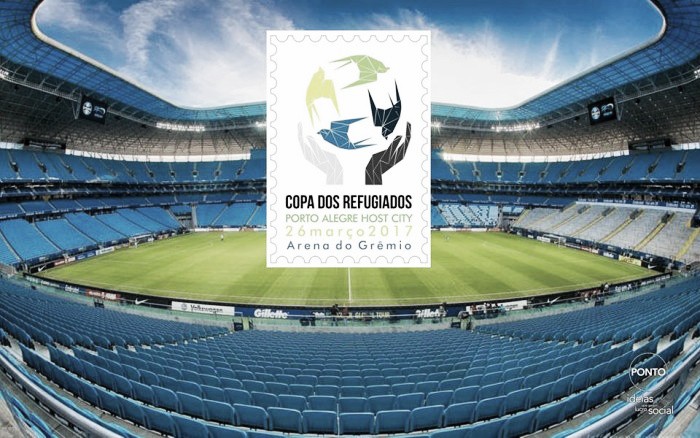 Arena do Grêmio se acerta como sede da primeira Copa dos Refugiados em Porto Alegre