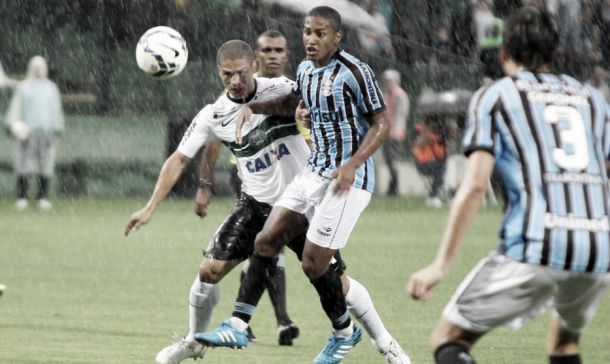 Coritiba se sai melhor na partida, mas só consegue o empate em casa, contra o Grêmio