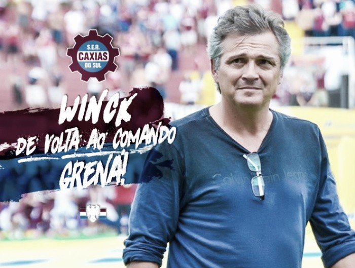 Caxias anuncia retorno do técnico Luiz Carlos Winck para temporada 2018