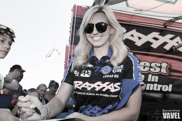 2016 NHRA Northwest Nationals: Courtney Force escapes serious injury from Crash