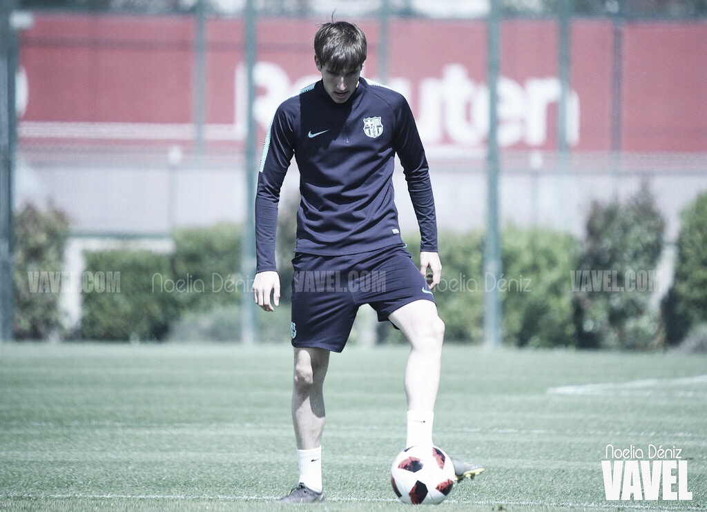 Representación azulgrana en la primera victoria de la Sub-19 en la fase final del Campeonato de Europa Representación azulgrana en la primera victoria de la Sub-19 en la fase final del Campeonato de Europa