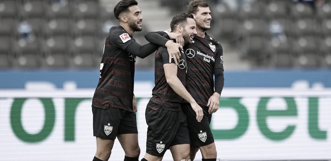 Stuttgart vence Hertha Berlin e segue na parte de cima da Bundesliga