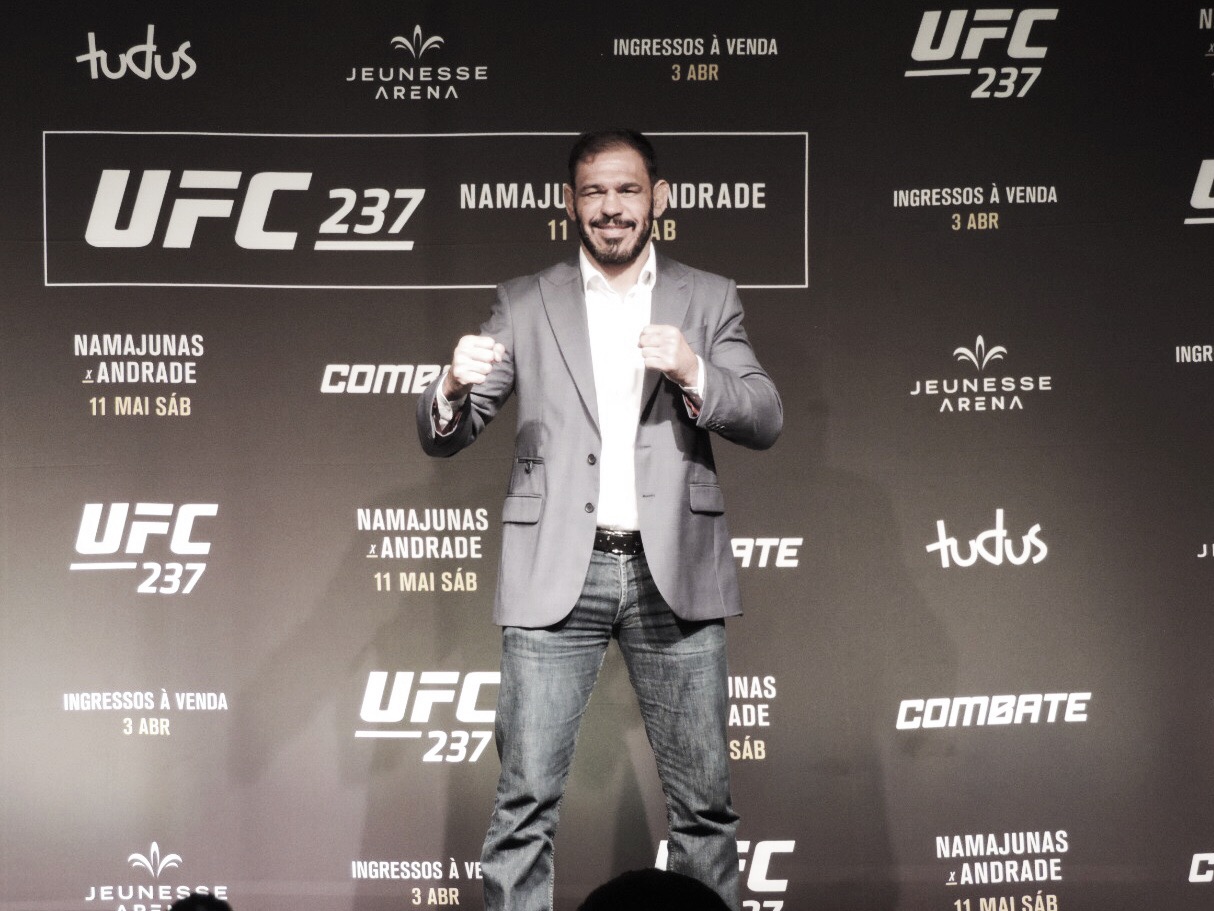 Minotouro convoca torcida para UFC Rio e fala sobre preparação para luta: "Período de sparring" Minotouro convoca torcida para UFC Rio e fala sobre preparação para luta: "Período de sparring"