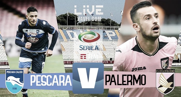 Terminata Pescara - Palermo in Serie A 2016/17 (2-0): Decisivi i gol di Muric e Mitrita