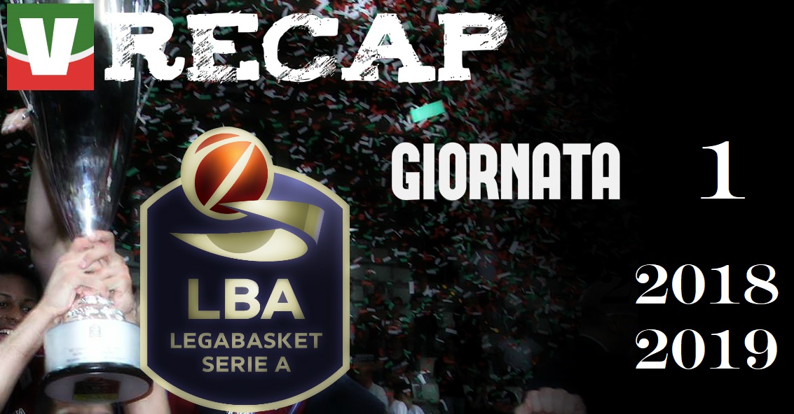 Legabasket: risultati e tabellini della prima giornata