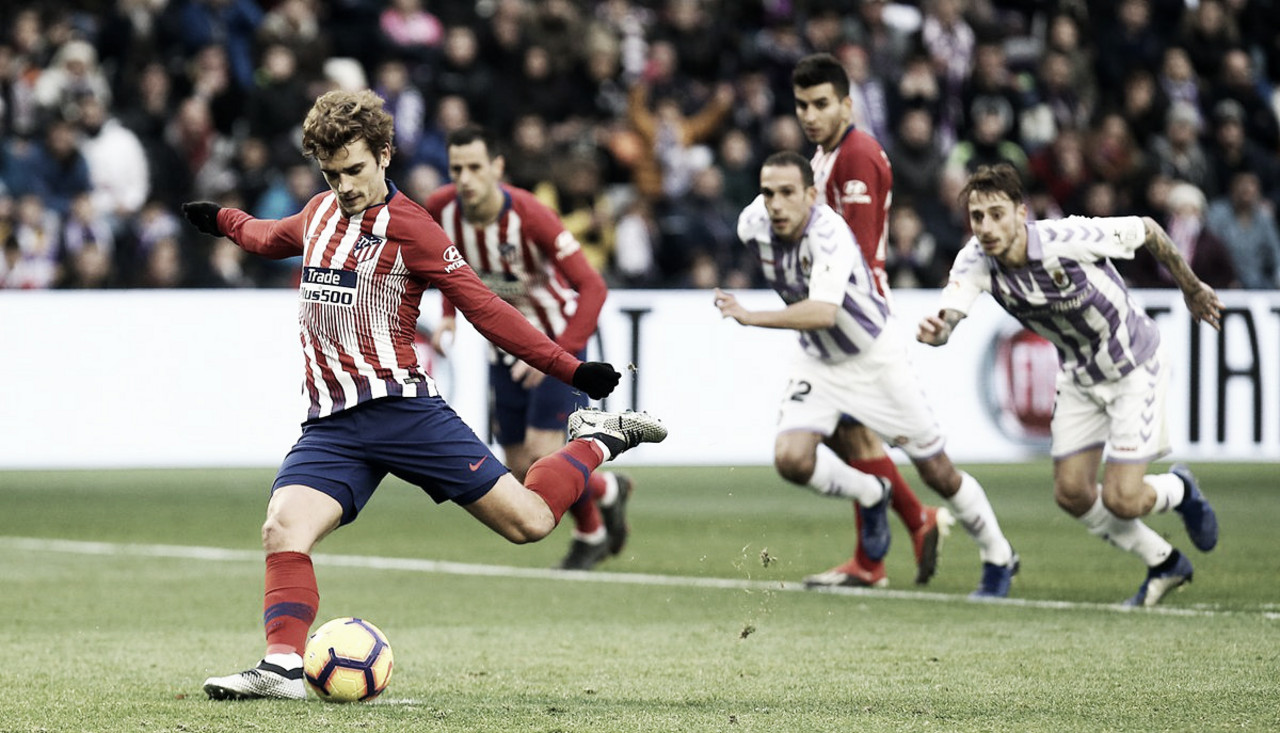Griezmann marca no fim e Atlético de Madrid vence Real Valladolid