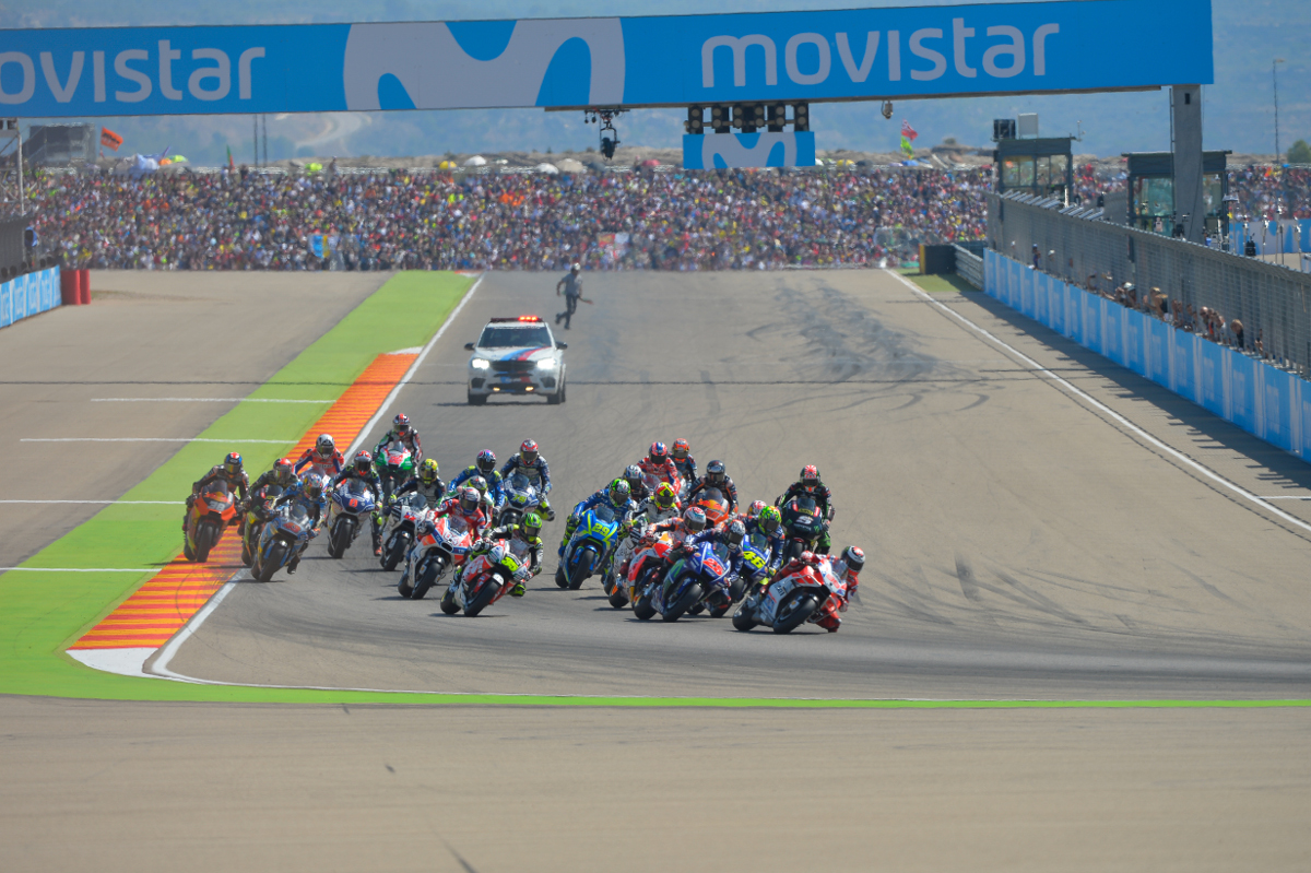 Summary and highlights of the MotoGP race at Aragón Grand Prix