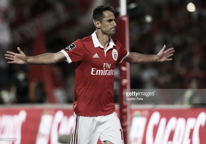 Benfica arrasa Belenenses: Jonas samba com hat-trick