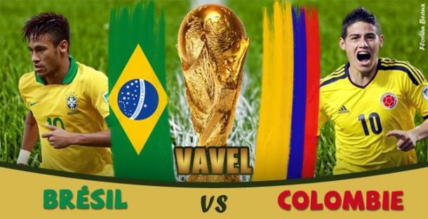 Live Coupe du Monde 2014: Brésil - Colombie