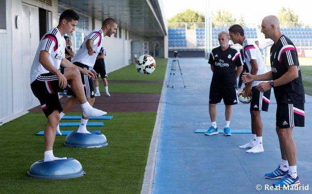 James Rodríguez ya entrena con el Real Madrid