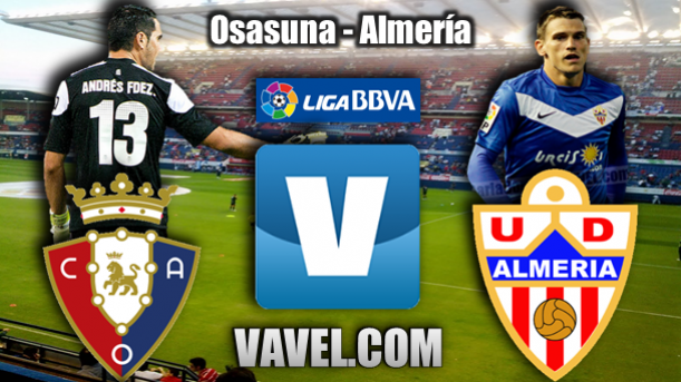 Resultado Osasuna - Almería en Liga BBVA 2013 (0-1)