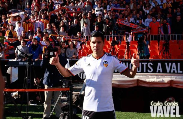 Enzo Pérez presentado como nuevo jugador del Valencia