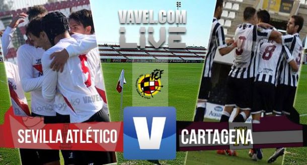 Resultado Sevilla Atlético - Cartagena en Segunda B 2015 (2-0)