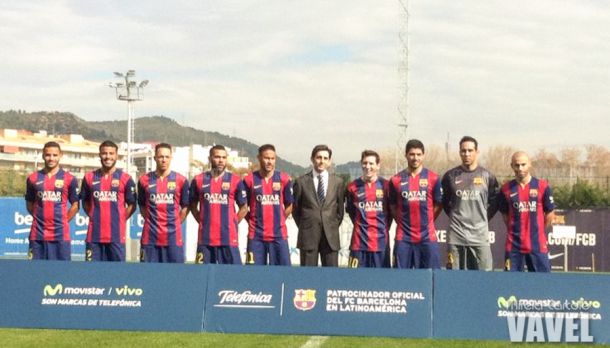 Fotos e imágenes del acto del acuerdo entre el FC Barcelona y Telefónica
