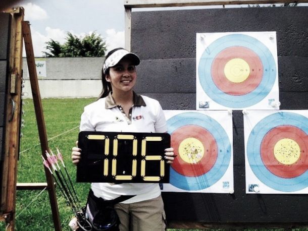 Sara López logró imponer un nuevo récord mundial en el tiro con arco