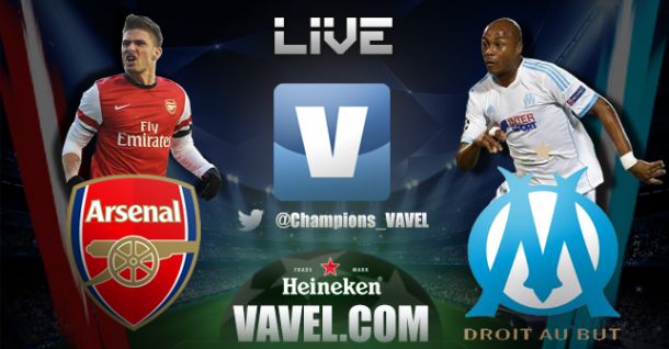 Diretta Arsenal - Marsiglia in Champions League