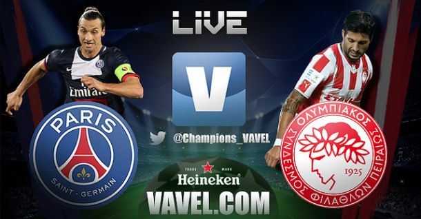 Live Psg - Olympiacos in Champions League