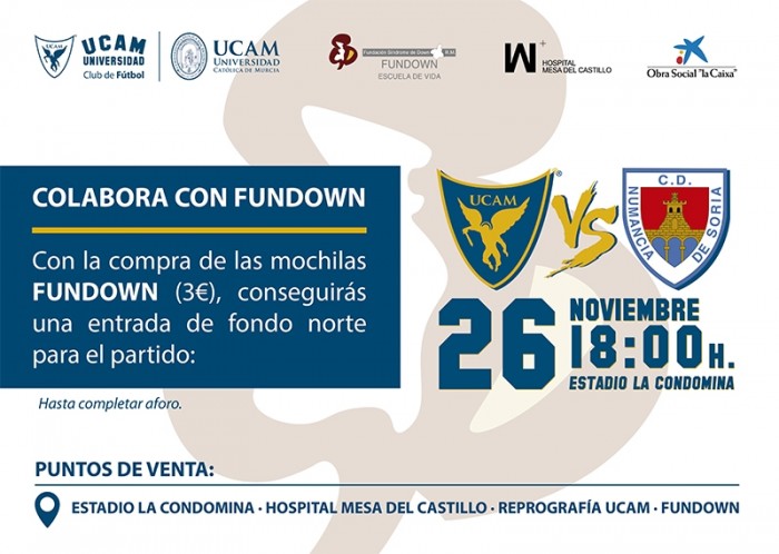 El UCAM Murcia y FUNDOWN se unen en la próxima jornada por una buena causa