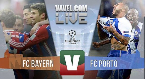 Resultado Bayern x FC Porto na Champions League 2015 (6-1)