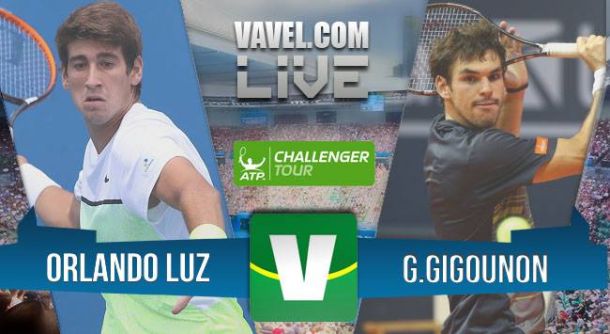 Resultado Orlando Luz x Germain Gigounon no ATP Challenger Santos (3-6,-3-6)