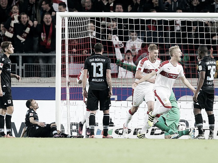 Stuttgart bate 1860 Munique e segue no G-3 da 2. Bundesliga