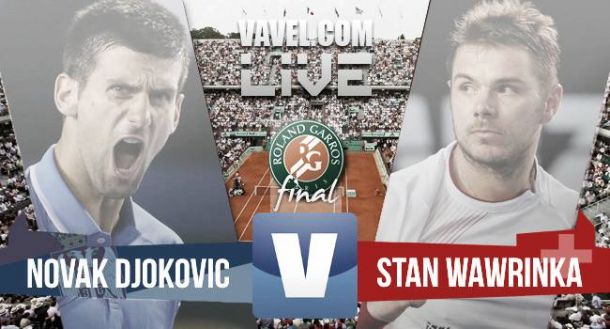 Resultado Djokovic - Wawrinka en la Final de Roland Garros 2015 (1-3) Resultado Djokovic - Wawrinka en la Final de Roland Garros 2015 (1-3)