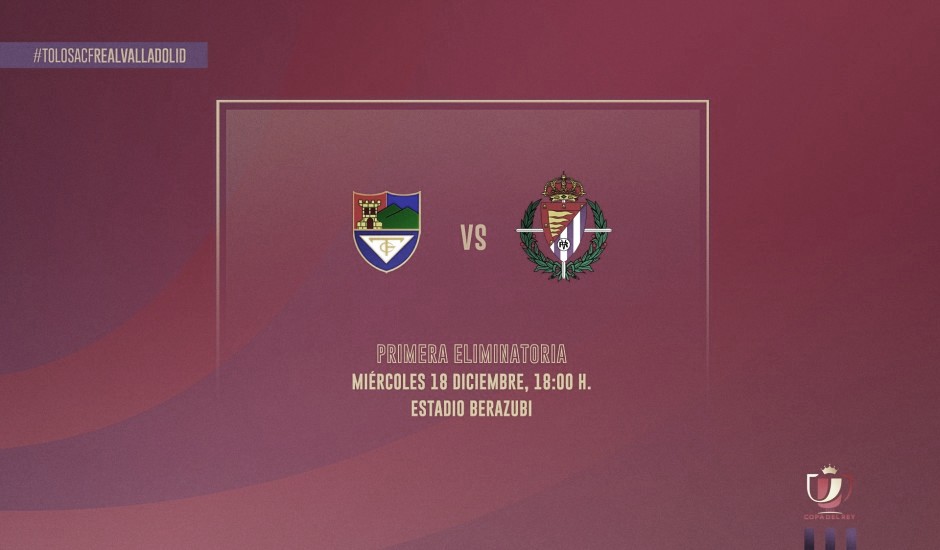 Tolosa vs Real Valladolid en vivo y en directo online de la Copa del Rey (0-3) Tolosa vs Real Valladolid en vivo y en directo online de la Copa del Rey (0-3)
