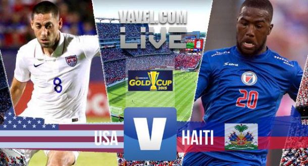 Score USA - Haiti in Gold Cup 2015 (1-0)