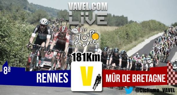 Posiciones etapa 8 del Tour de Francia 2015: Rennes - Muro de Bretagne