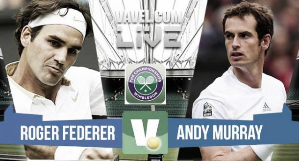 Murray - Federer en semifinales de Wimbledon 2015 (0-3)