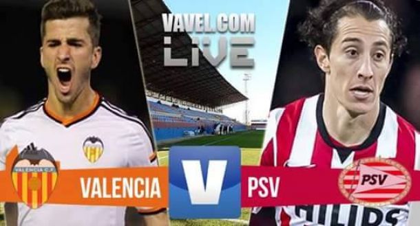 Resultado Valencia - PSV en pretemporada 2015 (1-0)