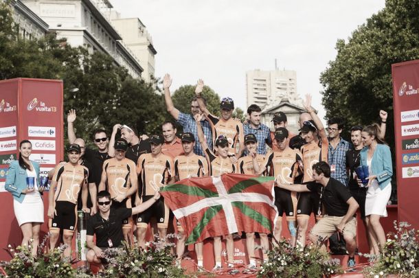 El podio de Madrid despide a Euskaltel de las grandes vueltas