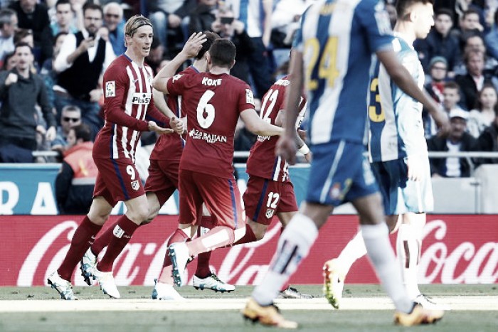 Liga, l'Atletico Madrid non molla: Espanyol battuto 3-1 a domicilio