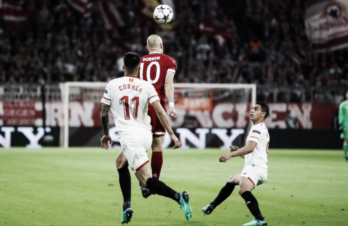 Bayern Múnich - Sevilla FC: puntuaciones Sevilla; vuelta de cuartos de Champions League