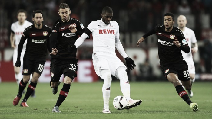 Colônia sai na frente e Leverkusen arranca empate no Rheinische-Derby