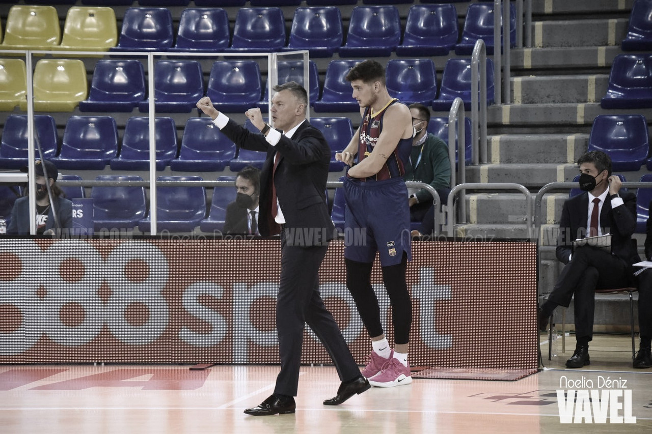 Jasikevicius: "Han sido capaces de meterse en el partido y no podemos permitir que ocurra" Jasikevicius: "Han sido capaces de meterse en el partido y no podemos permitir que ocurra"