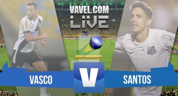 Resultado Vasco x Santos no Brasileirão Série A 2015 (1-0)