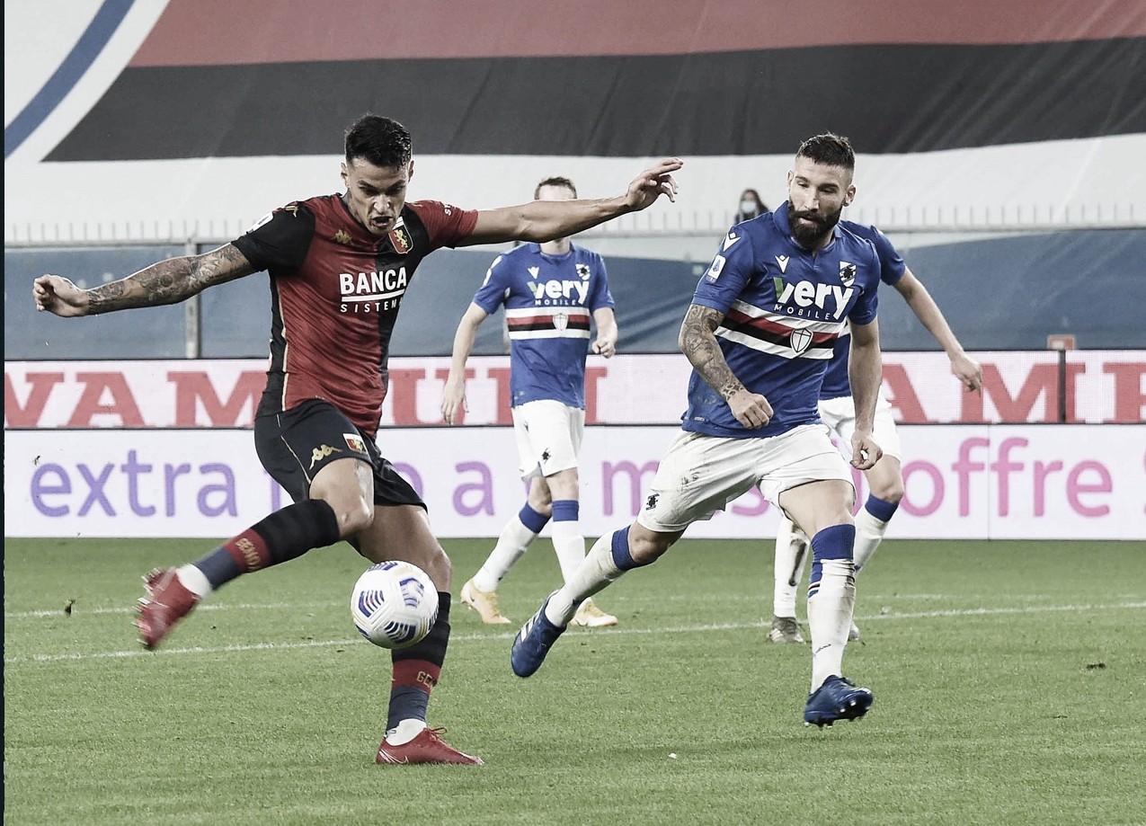 Em jogo completamente parelho, Sampdoria e Genoa empatam no Derby della Lanterna Em jogo completamente parelho, Sampdoria e Genoa empatam no Derby della Lanterna