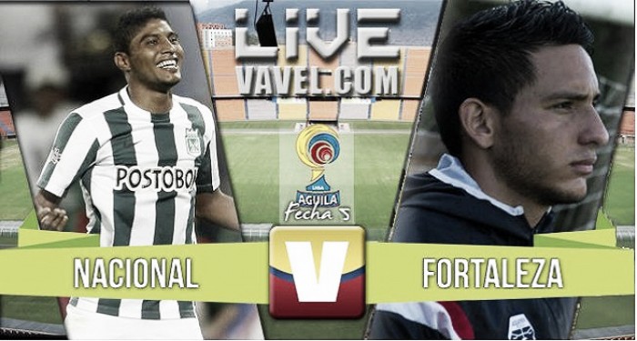 Resutlado final: Atlético Nacional - Fortaleza en la Liga Águila 2016 (4-1)