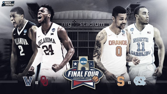Syracuse, North Carolina, Oklahoma y Villanova, a la Final Four