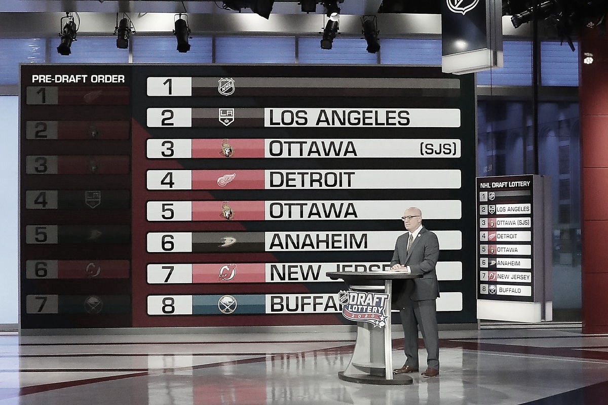 El pick 1 del NHL Draft 2020 será para una de las franquicias de la Ronda Clasificatoria
