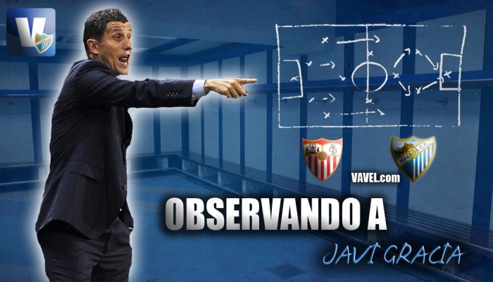 Observando a Javi Gracia contra el Sevilla FC