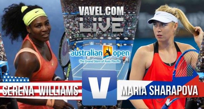 Score Serena Williams - Maria Sharapova Of The 2016 Australian Open Quarterfinal (2-0)