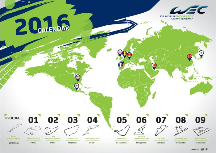 Curiosidades sobre o Mundial de Endurance 2016