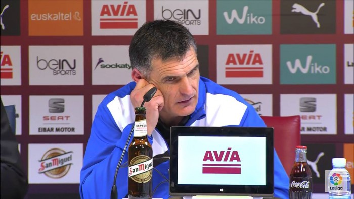 José Luis Mendilibar: "No tengo nada que reprochar al equipo" José Luis Mendilibar: "No tengo nada que reprochar al equipo"